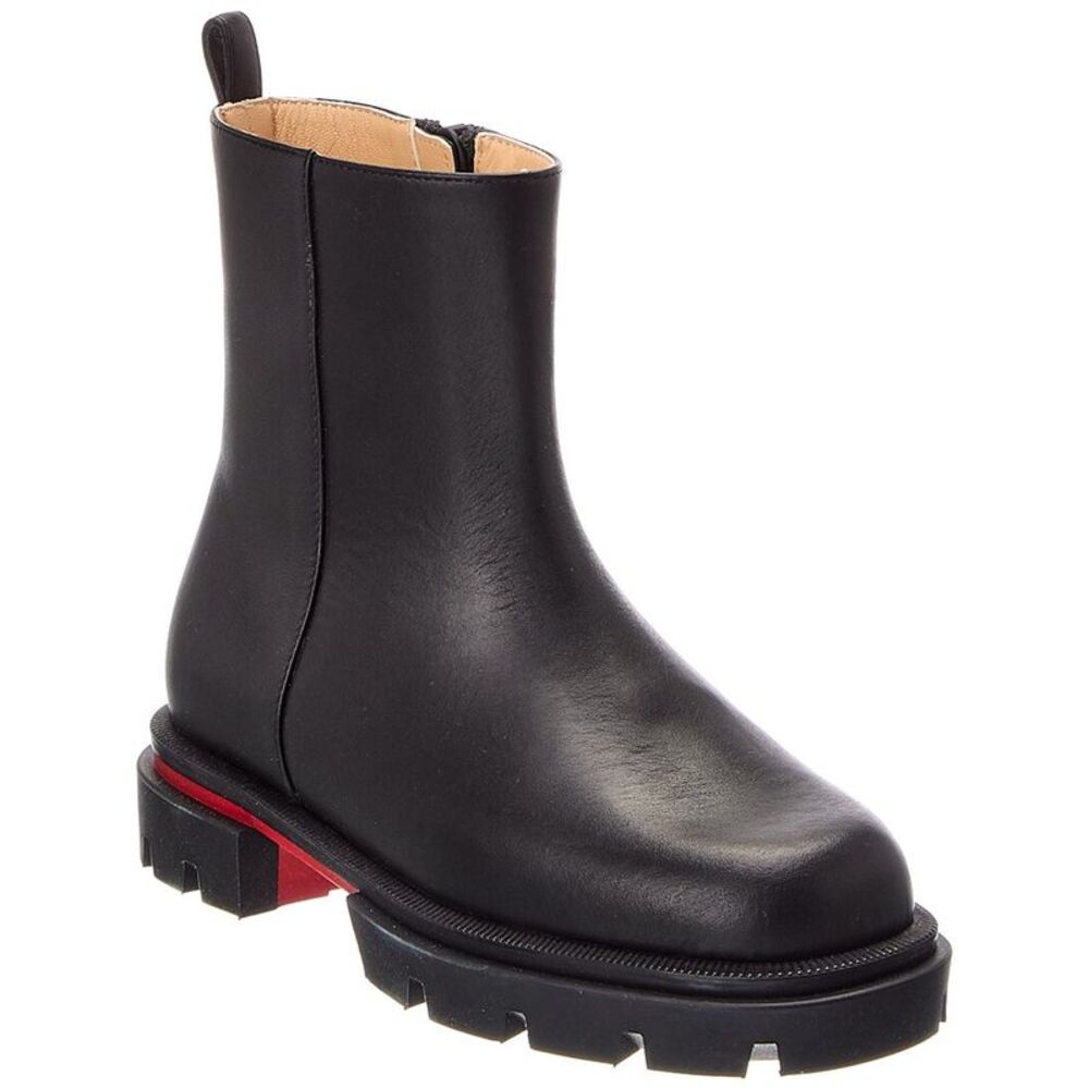 Christian Louboutin Girl's Leather Boot, Black